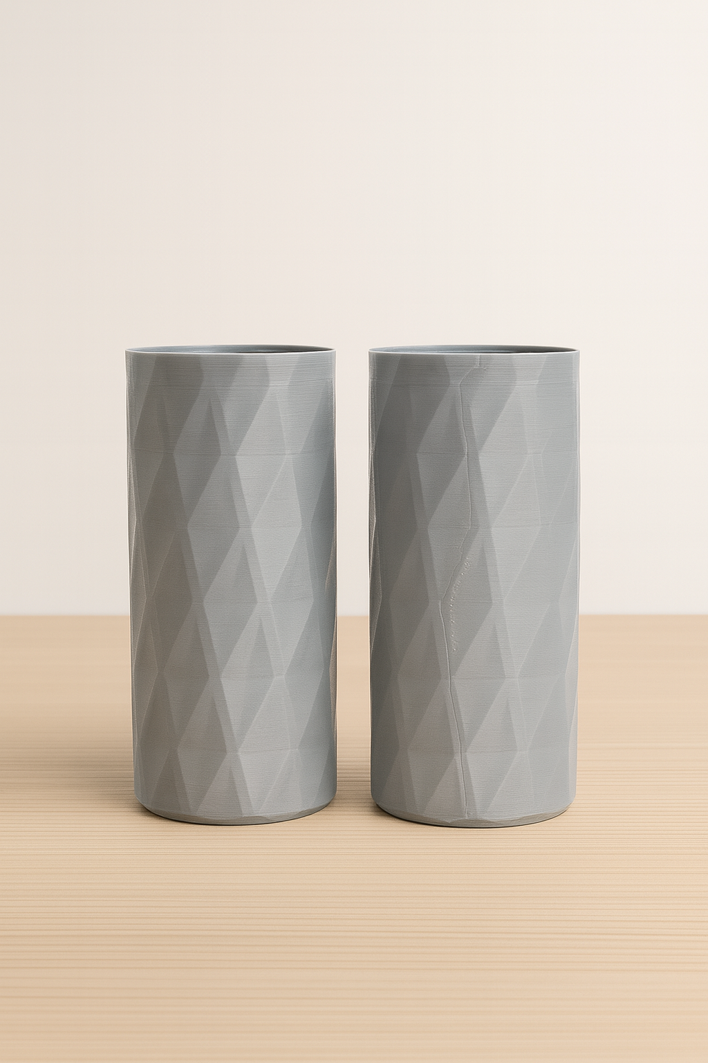 Jarras de Flores 3D – Design Geométrico Moderno